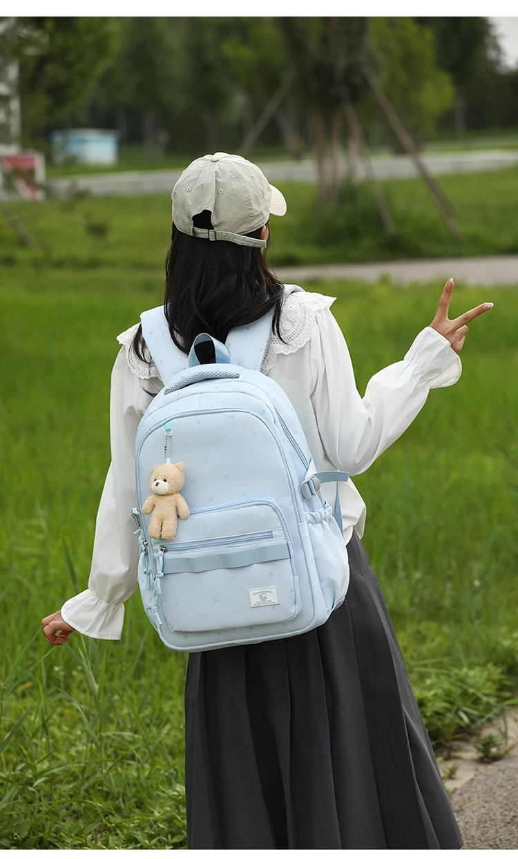 云雷9030女小熊双背带挂件28元